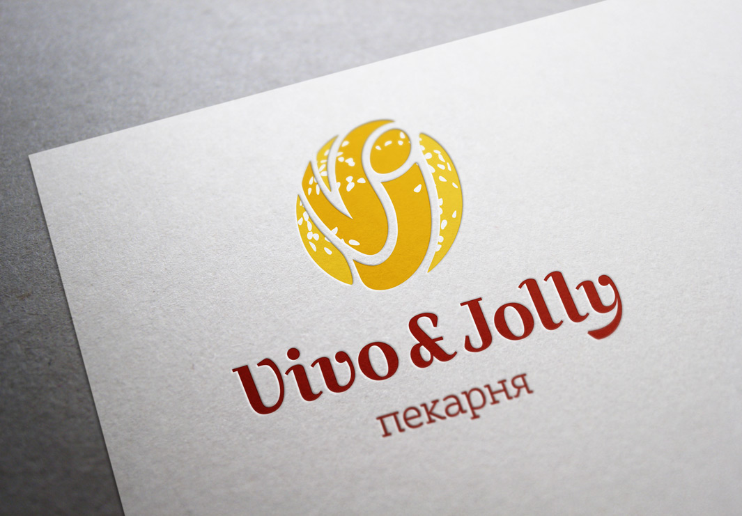 Логотип пекарни Vivo & Jolly